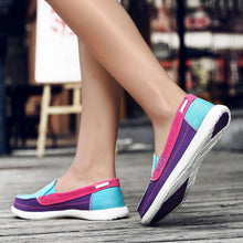 Load image into Gallery viewer, Fashion Women Flat Shoes New Espadrilles Casual Canvas Spring Summer Women Flat Mesh Running Casual Slip On Comfortable Walking Flats Shoes For Womens