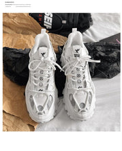 Load image into Gallery viewer, Luxury Mens Sneakers White Sneakers Men High Fashion Comfy Fashion Sneakers Breathable Athletic Casual Shoes Shock Absorption For Running