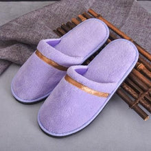 将图片加载到图库查看器,Classic Comfy Plush Slippers Star Thickening Antiskid Hotel Guest Room Home Slip On House Slippers For Women Indoor Outdoor Women's Bedroom Slippers Warm Soft Unisex Slippers