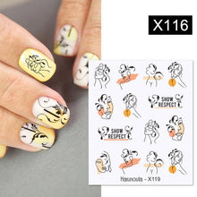 Load image into Gallery viewer, Snowflakes Nail Water Decals Christmas White Snow Transfer Sticker Decoration Slider Flower Leaf Manicuring Art Paper Tips Snowflake Bronzing Christmas Slider Nail Art 3D Decals Decoration Decals Snowflakes Elk Bear Christmas Xmas Stickers
