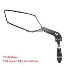 Load image into Gallery viewer, Bicycle Rear View Mirror Bike Scooter Clear Back Sight Reflector Adjustable Rotatable Handlebar Cycling Mirror HD Safety Bicycle Cycling Rearview Mirror And New Scratch Resistant Convex Lens Universal Adjustable Rotatable Handlebar Glass Lens Mirror