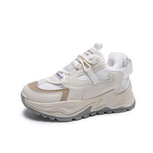 将图片加载到图库查看器,Casual Womens Blue Sneakers High Heels Platform Sports Shoes Autumn Thick Bottom Walking Breathable Vulcanized Shoes Luxury Tennis Sneakers Trainers Lace Up Fashion Design