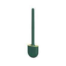 将图片加载到图库查看器,Wall-Mounted Silicone Toilet Brush Wash Toilet Accessories With Holder Soft Bristles Brushes Set Bathroom Cleaning Tool Toilet Brush Set Silicone Toilet Brush With Holder Wall Mounted With Toilet Bowl Brush And Holder Bendable Brush Head Holder