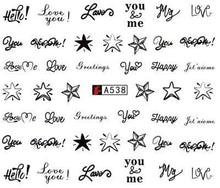 Load image into Gallery viewer, Nail Art Water Transfer Stickers Anime Mouse Animal Kid slider adhesive Watermark Decals Women Beauty Wedding Nails Decal Self-Adhesive 3D Wave Design Decoration for Women Girls Art Stickers Decal Decoration Metallic Curve Strip Line Nail