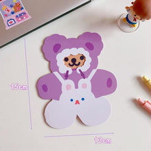 Load image into Gallery viewer, Bear Candle Birthday Cake Props Topper Card Cute Fantasy Cup Dessert Smiley Love Bear Table Dress Up Cake Props Party Cake Decor Supplies Toppers Birthday Cupcake Topper Various Cake Decorations for Birthday Party Photo Prop