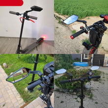Load image into Gallery viewer, Bicycle Handlebar Rear View Mirror Bike Cycling Wide Range Back Sight Reflector Bicycle Rear View Mirror Adjustable Rotatable Bicycle Rear View Glass Mirror Wide Angle Acrylic Convex Safety Mirror For Mountain