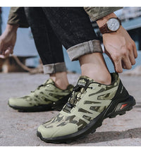 将图片加载到图库查看器,Mens Soft Breathable Outdoor Jogging Hiking Shoes Mountain Waterproof Running Shoes Sneakers Trail Running Non-Slip Hiking Breathable Walking Footwear Athletic Sneaker
