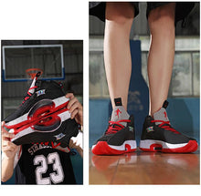 将图片加载到图库查看器,Men's Casual Breathable Comfortable Cushioned Soft Professional Sports Basketball Shoes Outdoor Street Sports Shoes Lightning Professional Anti Slip Sports Shoes For Running Walking