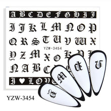 Load image into Gallery viewer, Autumn Simple Green Pink Pattern Water Nail Decal Sticker Flower Leaf Tree Winter Slider For Nail Art Manicuring Decoration Decals for Nail Art Decoration Including Hearts Stars Letters Bowknot Leaves Flowers Plants Fruits Butterflies
