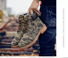 将图片加载到图库查看器,Winter Luxury Shoes Mens Flat Heel Boots Fashion Warm Ankle Boots Outdoor Warm Non Slip Fur Lined Ankle Boots Leather Winter Walking Shoes For Mens