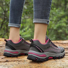 Load image into Gallery viewer, Womens Autumn Winter Tourism Hiking Womens Sports Shoes Outdoor Climbing Shoes Leather Lace Up Anti-slip Work Ankle Boots Outdoor Snow Winter Strong Durable Shoes