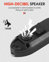 Load image into Gallery viewer, Smart Bike Light Wireless Remote Control Cycling Turning Signal Taillight USB Bicycle Rechargeable Rear Light LED Warning Lamp Bicycle Rear Light Safety Warning Bike Lights Brightest Bike Indicators Fit Saddle Rears