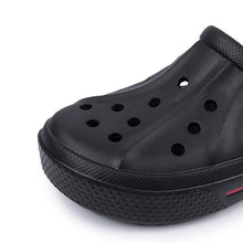 Load image into Gallery viewer, Women Sandals Summer Hole Shoes Rubber Clogs Garden Shoes Black Beach Flat Sandals Garden Shoes Sandals Lightweight Slip On Classic Adjustable Outdoor Walking Clogs