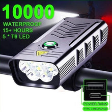 Load image into Gallery viewer, Bicycle Light Powerful USB Rechargeable Flashlight Waterproof Road Bike Lights Lantern Front Cycling Headlight Bicycle Lights Super Bright 3 LED Bike Ultra Bright Lights For Night Riding