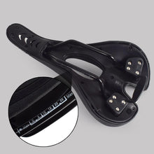 Load image into Gallery viewer, Bike Saddle Breathable Mountain Bike Seat PU Leather Bicycle Seat Cushion Sponge Filled Comfortable Cycling Saddle Replacement Soft Padded With Shock Absorbing Waterproof For Mountain Bike Road Bike