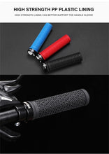 将图片加载到图库查看器,Shock Absorption Mountain Road Cycling Bike Bicycle Handlebar Cover Grips Smooth Soft Rubber Anti-slip Handle Grip Lock Bar End Premium Bike Handlebar Grips Single Lock-on Bike Grips Professional Mountain Bicycle Handlebar Locking Grips