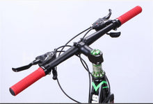 将图片加载到图库查看器,Shock Absorption Mountain Road Cycling Bike Bicycle Handlebar Cover Grips Smooth Soft Rubber Anti-slip Handle Grip Lock Bar End Premium Bike Handlebar Grips Single Lock-on Bike Grips Professional Mountain Bicycle Handlebar Locking Grips