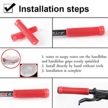 将图片加载到图库查看器,Silicone Bicycle Grips Road Bike Handlebar Grip With Rubber Handle Bar End Plug Bicycle Silicone Foam Grips Memory Foam Technology And Ergonomic Design Anti-Slip Shockproof And Weather Resistant Bicycle Handles