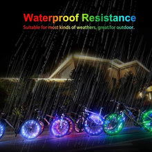Load image into Gallery viewer, Waterproof LED Bike Wheel Light Bicycle Spoke Light Bicycle Tire Light Strips Cycling Safety Warning Lamp Bike Wheel Lights Safety Warning Tire Strip Light For Night Riding Glow Light Fun Safety Light Bike Accessories For Kids