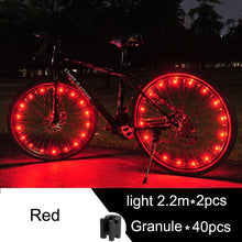 Load image into Gallery viewer, Waterproof LED Bike Wheel Light Bicycle Spoke Light Bicycle Tire Light Strips Cycling Safety Warning Lamp Bike Wheel Lights Safety Warning Tire Strip Light For Night Riding Glow Light Fun Safety Light Bike Accessories For Kids