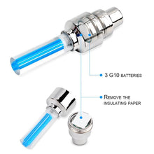 Load image into Gallery viewer, 2PCS Ultralight Bike Valve Cap Light Road Bike LED Light Tire Valve Caps Wheel Spokes Light Bike Flash Tyre Wheel Cap Lights Bike Valve Neon Lights Colorful Night LED Tire Lights