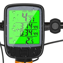 Load image into Gallery viewer, LCD Digital Bicycle Computer Waterproof Cycle Bike Stopwatch Wire Odometer Speedometer Automatic Wake-Up Cycling Computer LCD Backlight Displays Cycling Accessories Accurate Speed Tracking