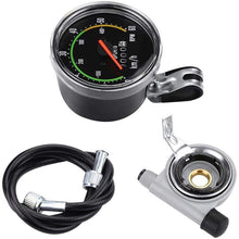 将图片加载到图库查看器,Retro Mountain Road Bike Computer Vintage Bike Speedometer Analog Classical Mechanical Odometer Durable Quality Aluminum Alloy Accurate Mechanical Odometer Speedometer For Bicycle