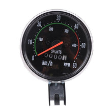 将图片加载到图库查看器,Retro Mountain Road Bike Computer Vintage Bike Speedometer Analog Classical Mechanical Odometer Durable Quality Aluminum Alloy Accurate Mechanical Odometer Speedometer For Bicycle