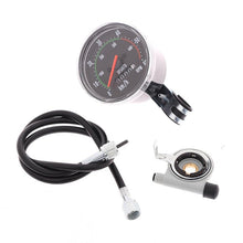 将图片加载到图库查看器,Retro Mountain Road Bike Computer Vintage Bike Speedometer Analog Classical Mechanical Odometer Durable Quality Aluminum Alloy Accurate Mechanical Odometer Speedometer For Bicycle