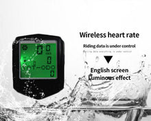 Load image into Gallery viewer, New Wireless Bicycle Computer Heart Rate Monitor Automatically Wake Up Backlit Speedometer Code Table Odometer Wireless Waterproof Cycle Bike Computer With LCD Display And Multi-Functions