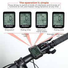 将图片加载到图库查看器,LCD Bike Code Meter Wired Wireless Mountain Bike Speedometer Bicycle Odometer Cycling Multifunctional And Waterproof Smart Backlight HD Digital LCD Big Display Auto Power Off And Wake-up Speedometer