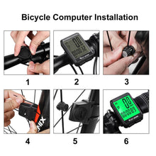 将图片加载到图库查看器,Bicycle Computer Road Bike Table Light Wired Wireless Waterproof Luminous Speedometer Waterproof Cycling Odometer Smart Sensor Auto Wake-Up Multi-Function Bicycle Speed Tracker With LCD Backlight Display