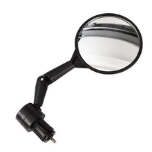 Load image into Gallery viewer, Black Adjustable Bike Silicone Handle Rearview Mirror Universal Bicycle Rearview Handlebar Mirrors Cycling Bike Rear View Mirror With Wide Angle Acrylic Convex Safety Bicycle Mirror For Mountain Road Bikes Bicycle