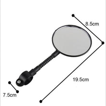 Load image into Gallery viewer, New Universal Rotate Bike Rearview Mirror Unique Bicycle Handlebar Mounted Convex Rear View Mirror Adjustable Full Rotatable Rearview Bicycle Mirrors Wide Angle Acrylic Convex Cycling Safety Mirror For Road Bike