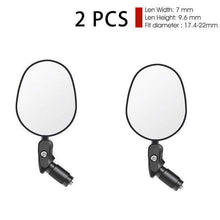 Load image into Gallery viewer, Bicycle Rearview Mirror Rotation Adjustable Rear View Road Wide Range Back Bicycle Handlebar Mirror HD Wide Angle Bicycle Rear View Mirrors Adjustable Rotation Handlebar Convex Mirror For Bike Cycling