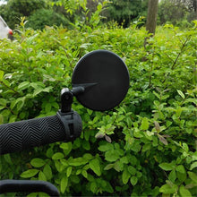 Load image into Gallery viewer, Bike Electric Scooter Rear View Mirror Bicycle Large View Convex Mirror Retro Reflector Modification Rearview Mirror Scooter Adjustable Rear View Glass Bicycle Mirror Reflector Compatible For Bike