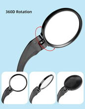 Load image into Gallery viewer, Universal Bicycle Mirror Bar End Mount Acrylic Road Bike Rear View Mirror Back Sight Reflector Angle Adjustable Bicycle Cycling Rearview Mirror Universal Adjustable Rotatable Safe Handlebar Bike Rear View Mirror