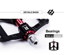 将图片加载到图库查看器,3 Bearings Bicycle Pedals Ultralight Anti-Slip Road Pedal Cycling Sealed Bearing Bike Pedals Accessories Bearings Pedals For Bicycle Lightweight Bicycle Pedals Of Road Bikes