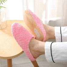 将图片加载到图库查看器,Simple Solid Soft Plush Slippers For Men And Women Winter Warm Indoor Non-slip Slippers Shoes Comfortable Memory Foam Slippers For Women's And Men's Casual House Shoes
