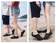 Load image into Gallery viewer, New Sandals Hole Shoes Couple Home Summer Hollow Out Mens And Womens Beach Flat Clogs Classic Mules Anti-Skid Rubber Sole Slip On Summer Arch Support Slippers