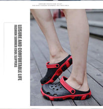 Load image into Gallery viewer, Men Summer Flip Flops Slippers Beach Sandals Flats Shoes Mens Garden Clogs Sports Sandals Outdoor Arch Support Clogs Garden Shoes Slip-on Beach Women Slippers