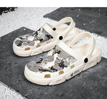 将图片加载到图库查看器,Men Sandals Summer Camouflage Hole Shoes Garden Shoes Outdoor Non-slip Beach Shoes Flat Sandals Home Slippers Unisex Garden Clogs Shoes Slippers Sandals For Mens