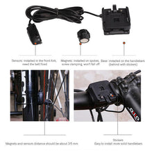 Load image into Gallery viewer, Bike Speed Meter Digital Bike Computer Multifunction Waterproof Sports Sensors Bicycle Computer Speedometer Waterproof 4 Line Display Odometer Cycling Multi Function Design