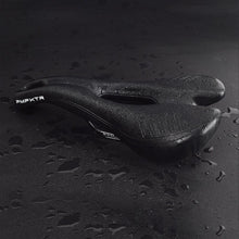 Load image into Gallery viewer, Bike Saddle Breathable Mountain Bike Seat PU Leather Bicycle Seat Cushion Sponge Filled Comfortable Cycling Saddle Replacement Soft Padded With Shock Absorbing Waterproof For Mountain Bike Road Bike