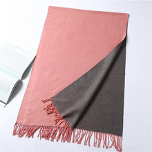Load image into Gallery viewer, New Fashion Winter Soft Thick Warm Colorful Cashmere Scarf Elegant Escharpe Shawls Scarf Shawls Wraps Lightweight Lady Solid Scarves Fashion Tassels Blanket For Women