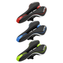 将图片加载到图库查看器,Sport Bicycle Saddle Soft Shock Absorbing Hollow Bike Cushion Road Cycling Sponge Comfortable Bicycle Seat Most Comfortable Bicycle Saddle Shock Absorber Waterproof Suitable For Fitness Outdoor Wide Soft Padded Bike Saddle