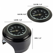Load image into Gallery viewer, 22-25mm Multi-functional Motorcycle Handlebar Mount Clock Universal Waterproof Motorcycle Handlebar Watch Durable Practical Classic Waterproof Luminous Quartz Watch