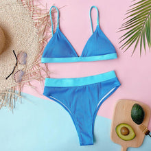 Load image into Gallery viewer, Summer Cute Vintage Women's Swimsuit Bikini Split Swimwear Women's Swimwear Women's 2-piece Beachwear Loose Bikini Fashion Retro Bikini Fashion Beachwear Summer Spa Beach Surf Sport