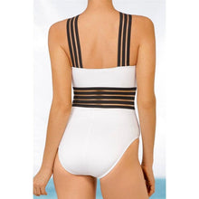 将图片加载到图库查看器,Luxury Women Black Swimsuits Women High Neck One Piece Swimsuits For Women Mesh Bathing Suits Open Back Swimwear One Piece Swimwear For Lady High Neck Bandage Cross Back Swimming Suit Female Holiday Beachwear