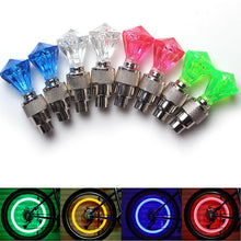 将图片加载到图库查看器,2PCS Bicycle Valve Lights Wheel Spokes Tire LED Light Tire Valve Caps Cycling Lantern Lamp Bike Accessory LED Bike Wheel Light Tire Valve Cap Neon Lamp Shockproof For Front And Rear Wheel Flashing Lamp Glow In The Dark Cool Accessories